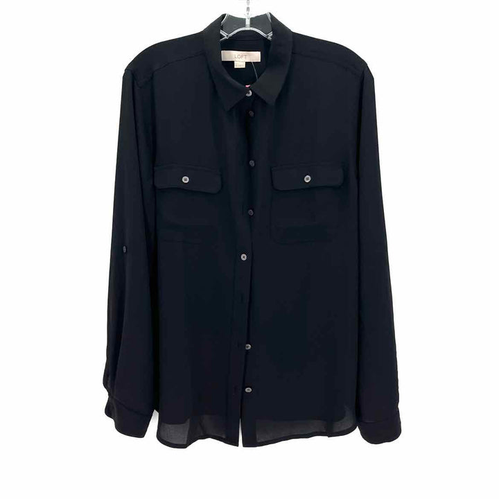 Size L LOFT Black Shirt