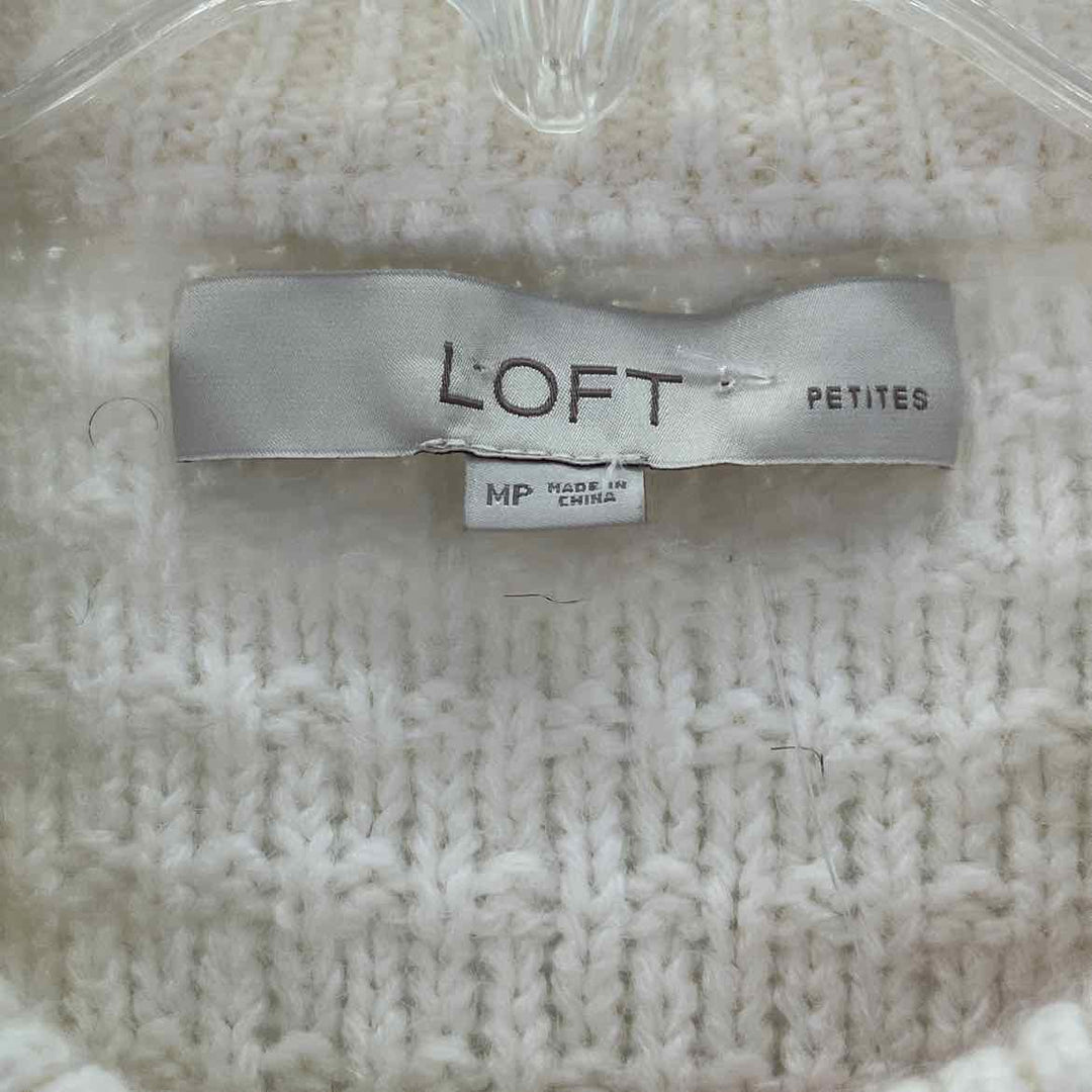 Size M Ann Taylor Ivory Cardigan