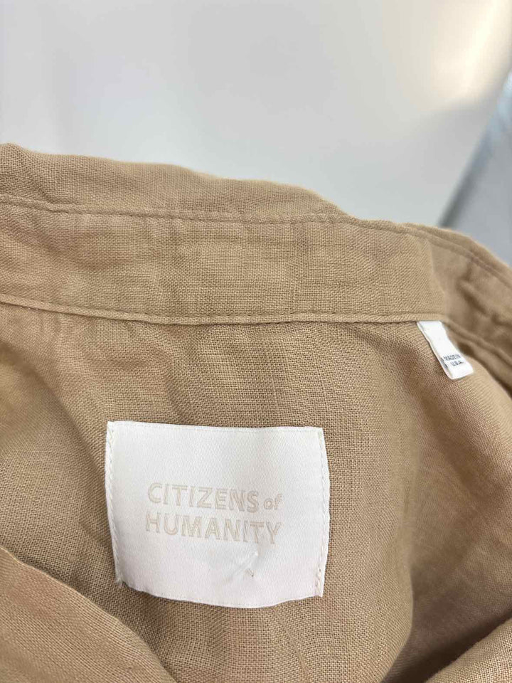 Size M CITIZENS OF HUMANITY Brown Shirt
