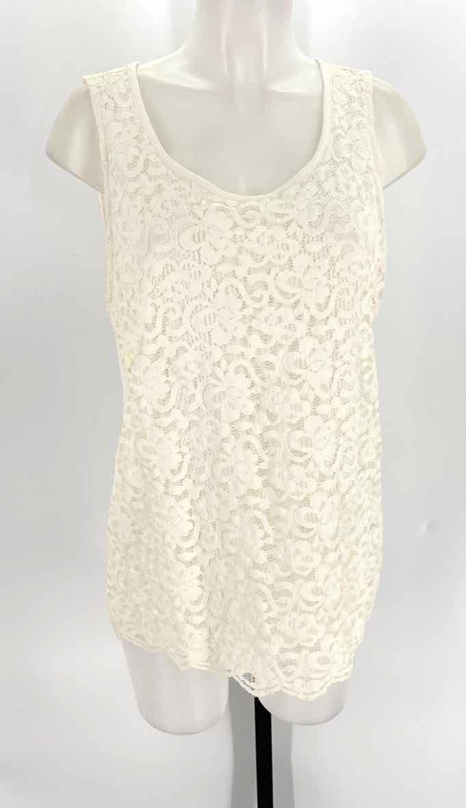 Size XL NY & CO Ivory Lace Shirt