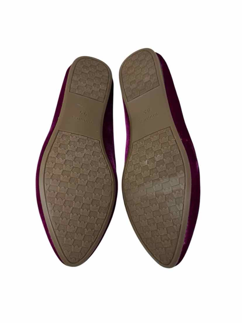 Shoe Size 9.5 BIRDIES Fuschia Velour Flats