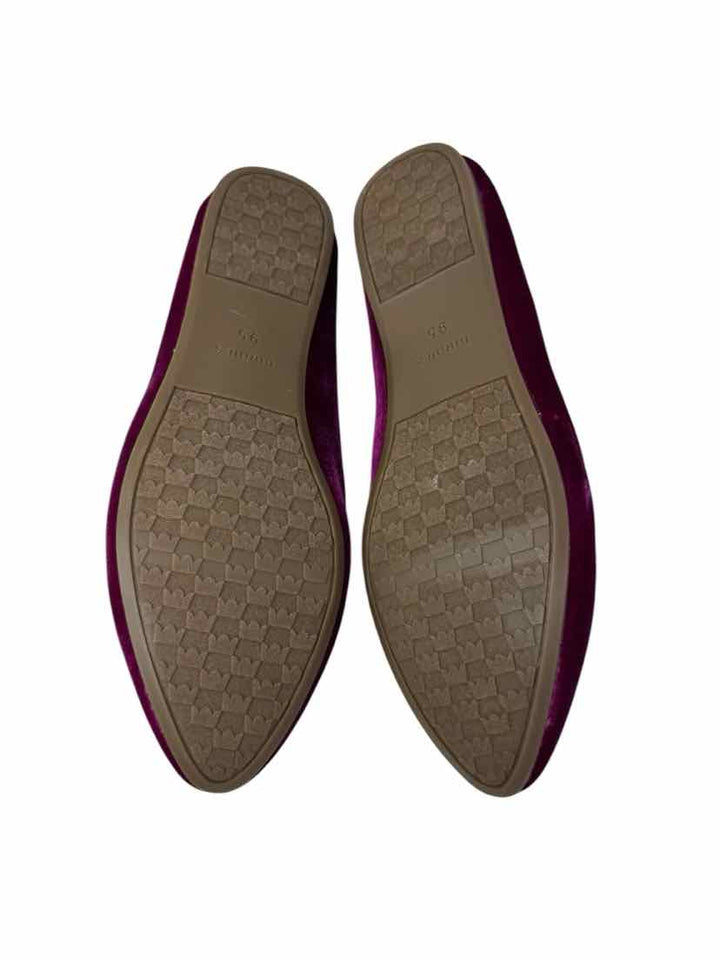 Shoe Size 9.5 BIRDIES Fuschia Velour Flats
