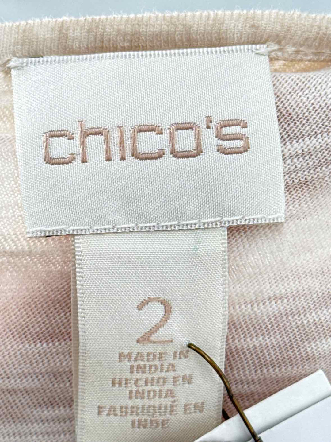 Size L Chico's Tan Lace Shirt