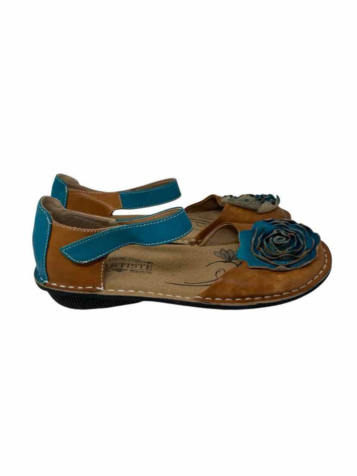Shoe Size 39 SPRING STEP Brown Leather Flats