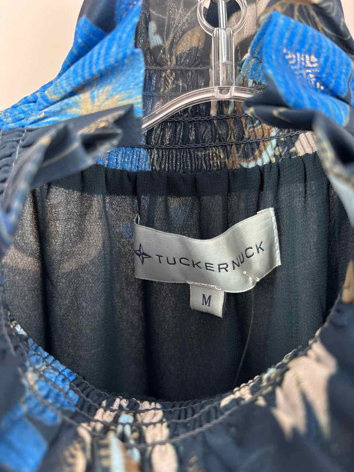Size M TUCKERNUCK Navy Print Shirt