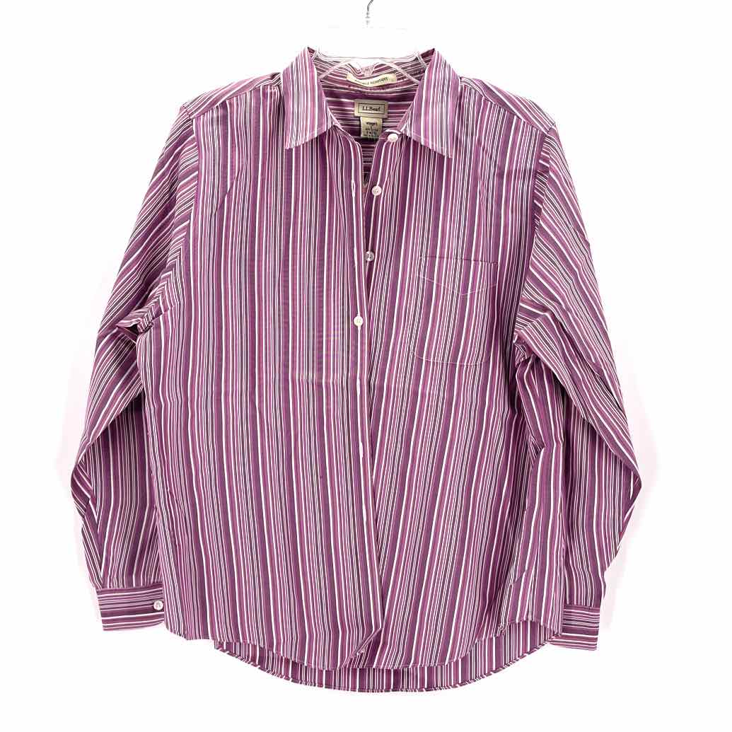 Size L LL BEAN Purple Shirt