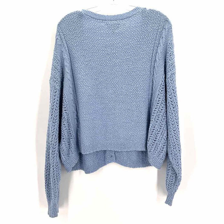 Size L LUCKY Light Blue Knit Sweater