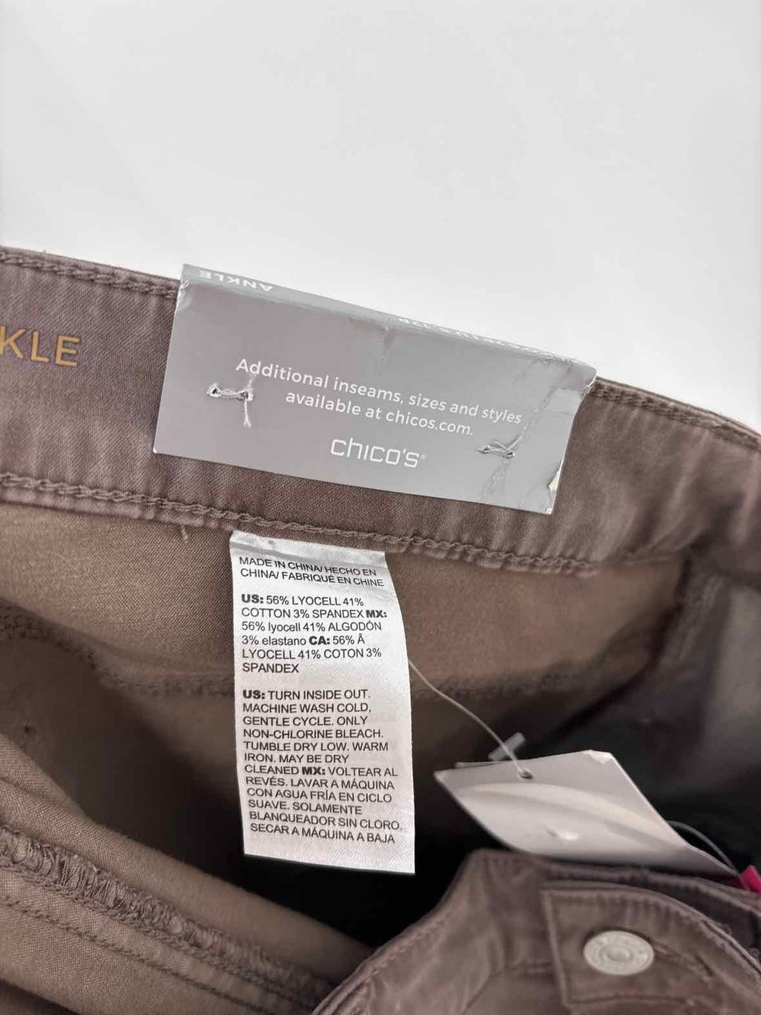 Size 12P Chico's Gray Pants