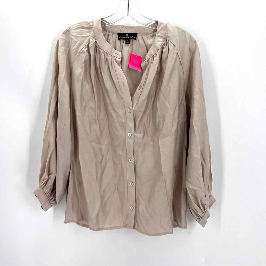 Size S POMANDER PLACE Beige Shirt