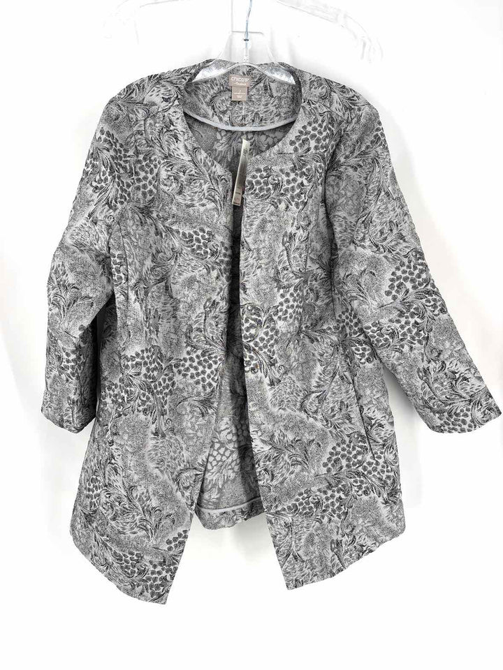 Size 12 Chico's Silver Jacket