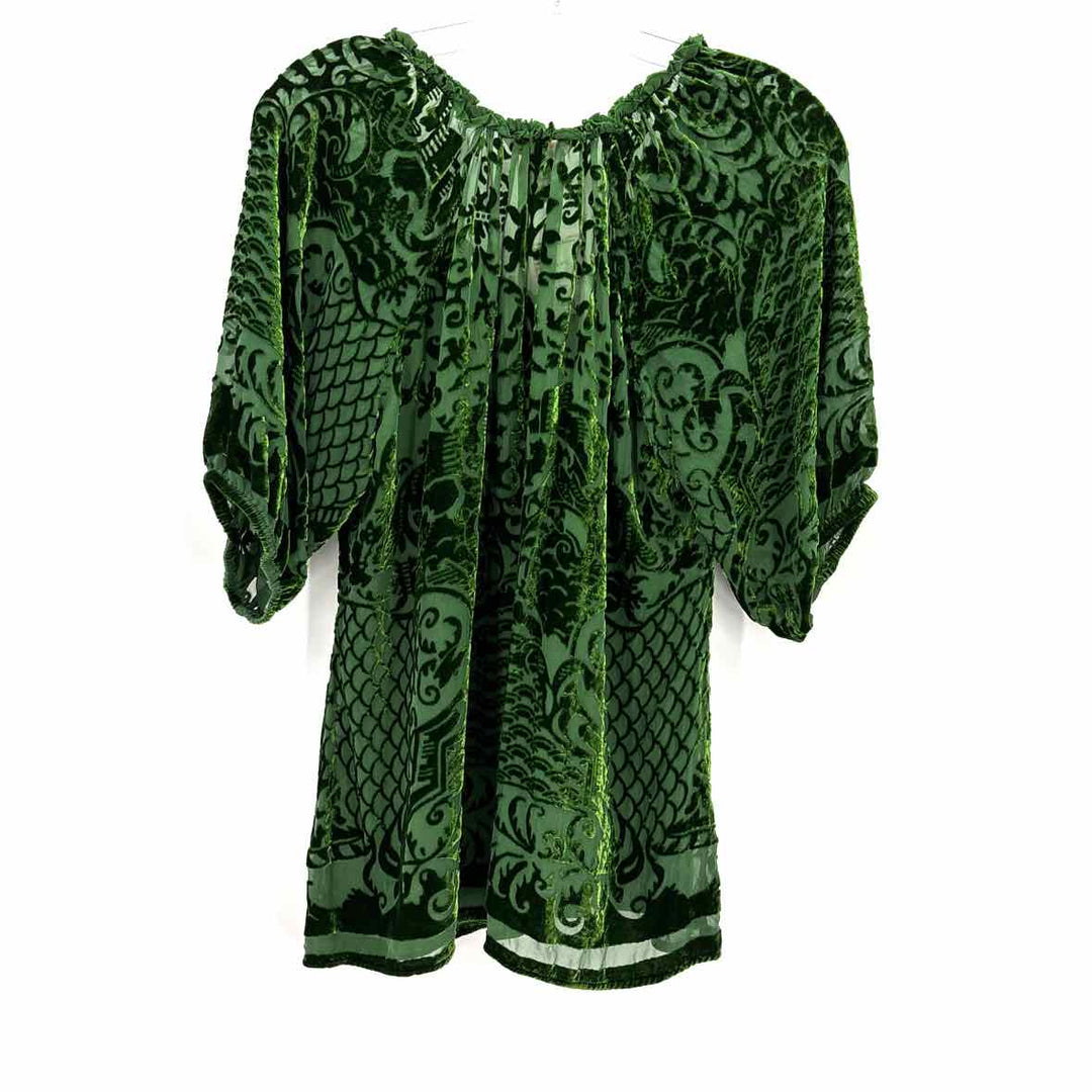 Size L sundance Green Velvet Shirt