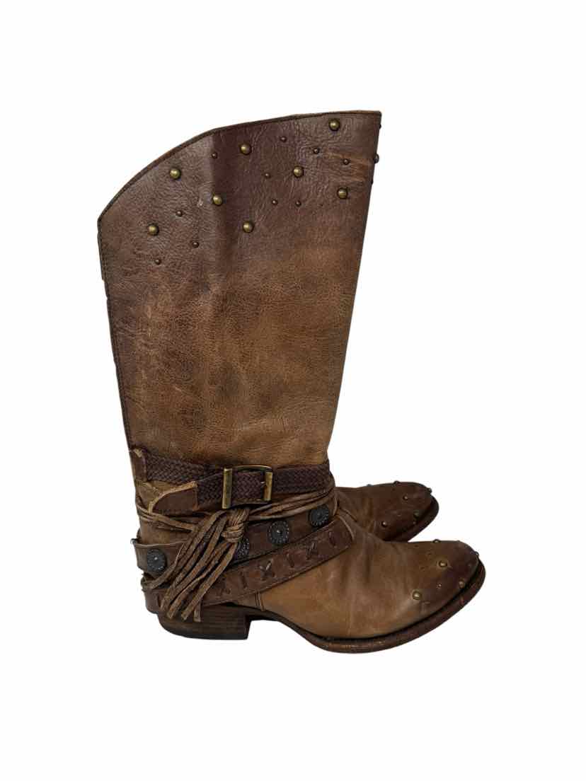 Shoe Size 37 CORRAL Tan Leather Boots