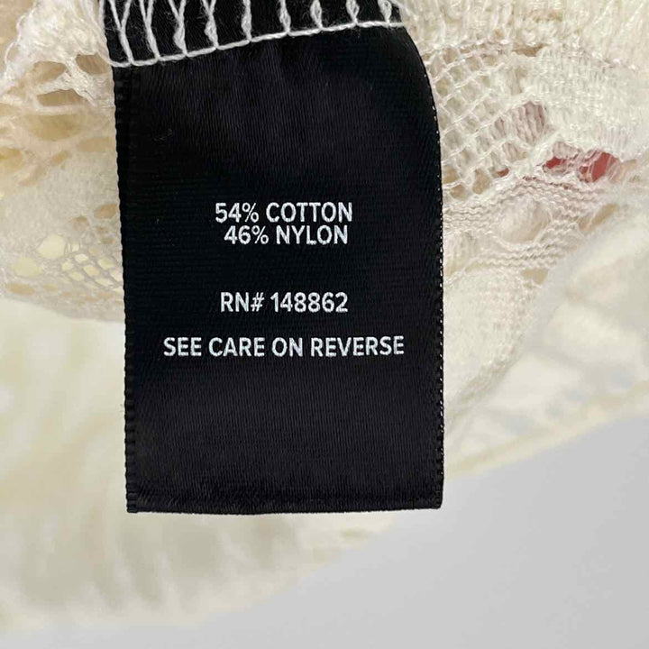 Size 2X Torrid Cream Lace Shirt