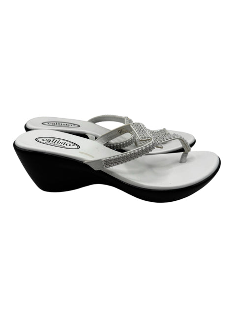 Shoe Size 9.5 White Sandals