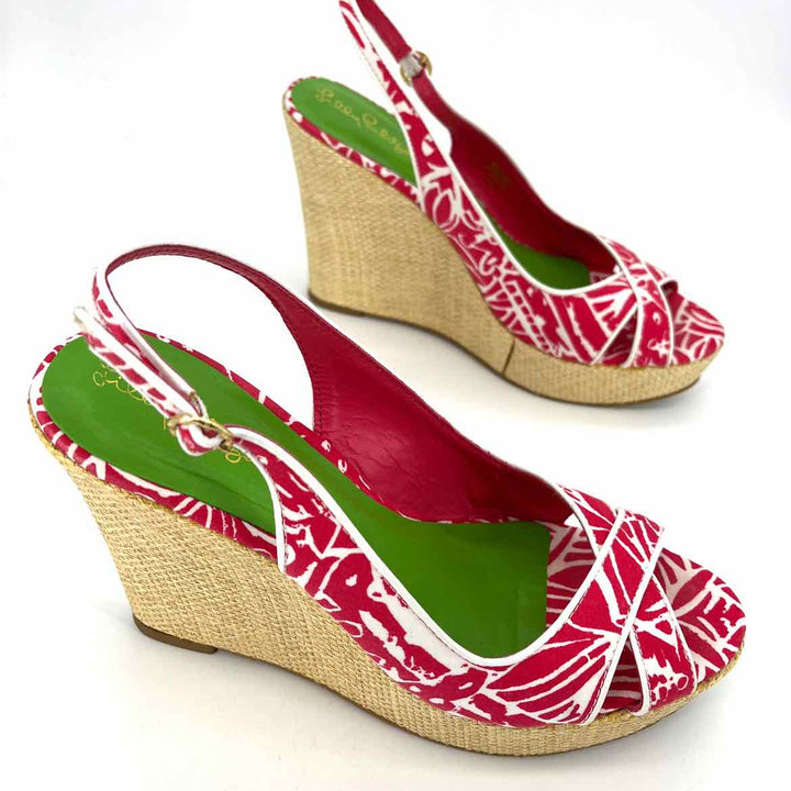 Shoe Size 6 Lilly Pulitzer Red Wedge