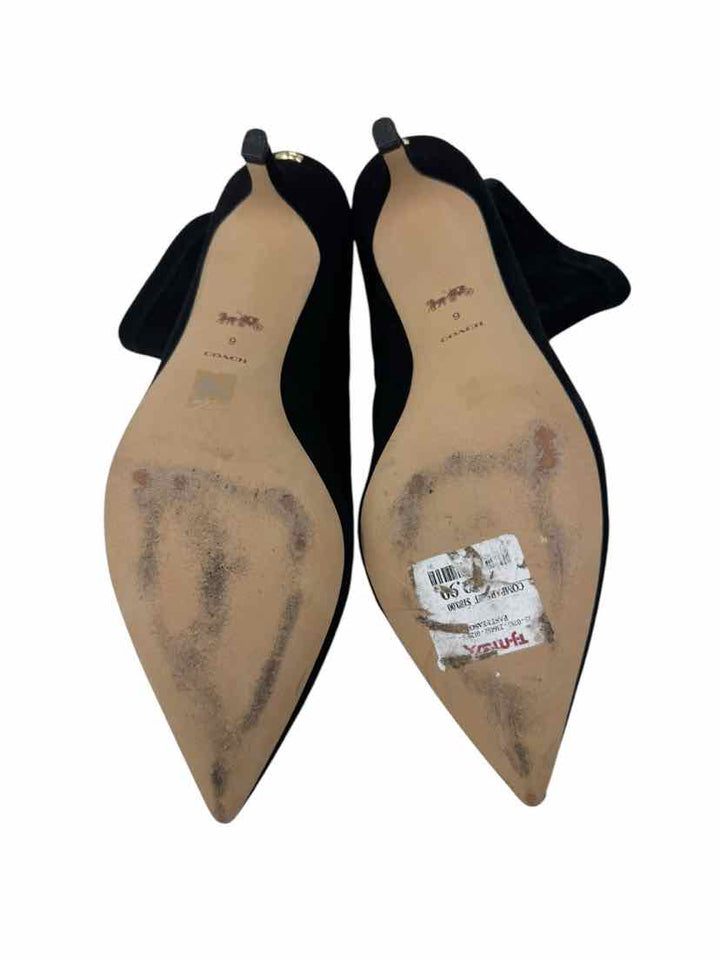 Shoe Size 9 Coach Black Suede Boots