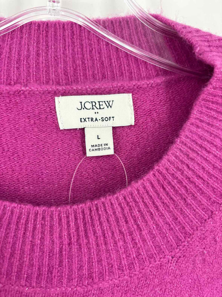 Size L J Crew Fuschia Sweater