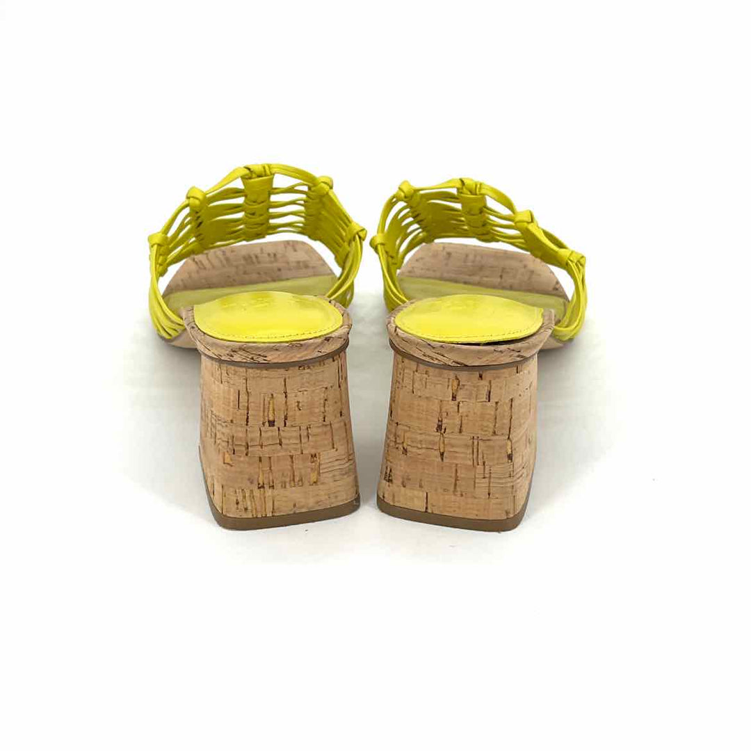 Shoe Size 9.5 MARC FISHER Yellow Leather Heels