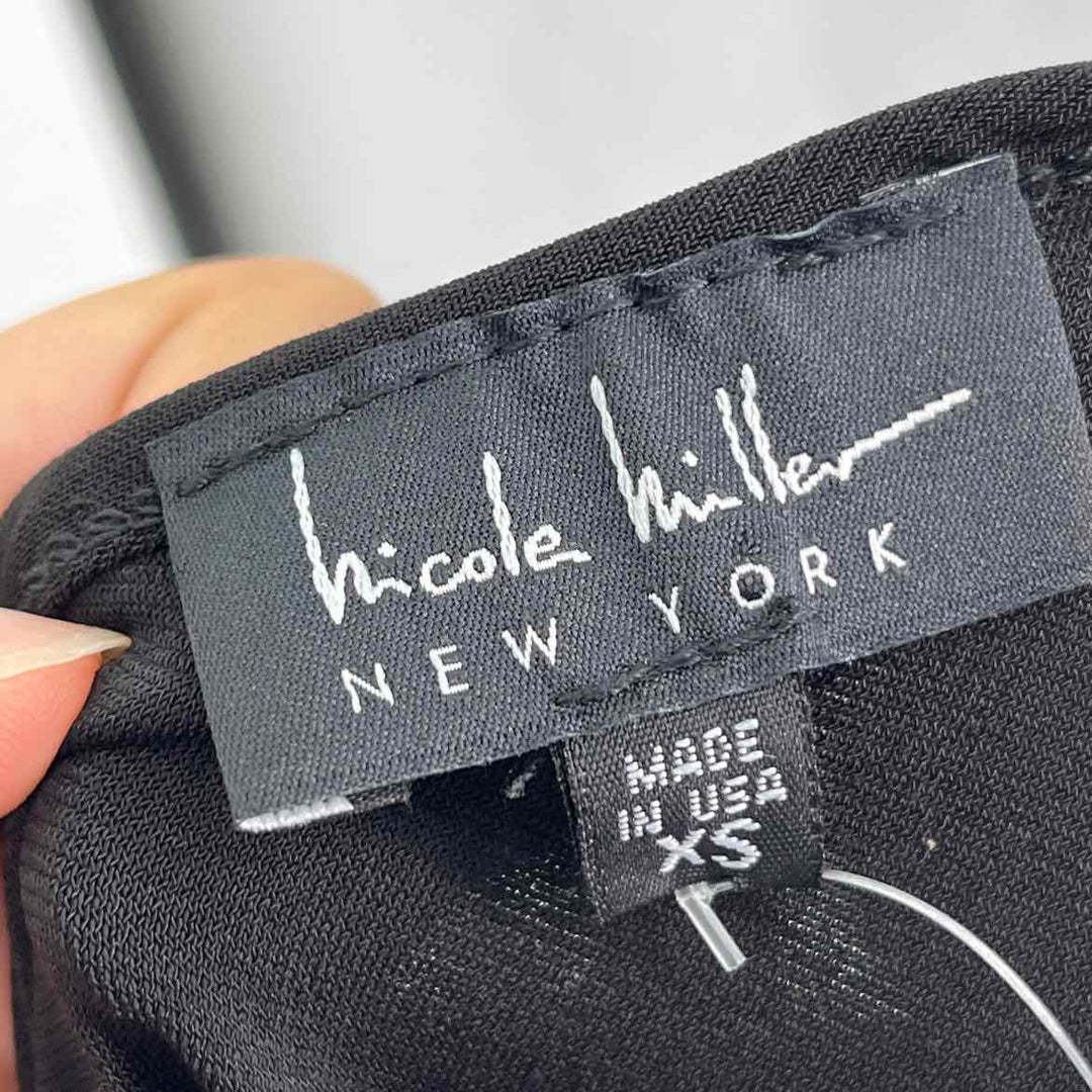 Size XS NICOLE MILLER Black Romper