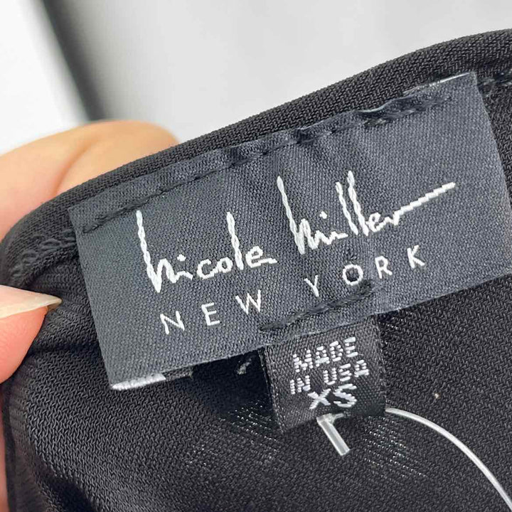 Size XS NICOLE MILLER Black Romper
