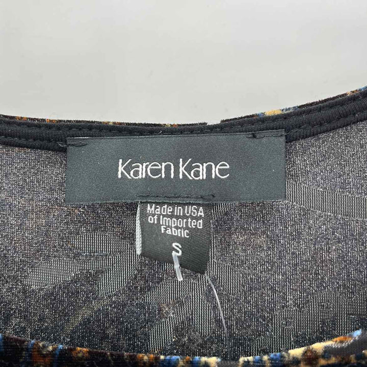 Size S KAREN KANE Black Print Shirt