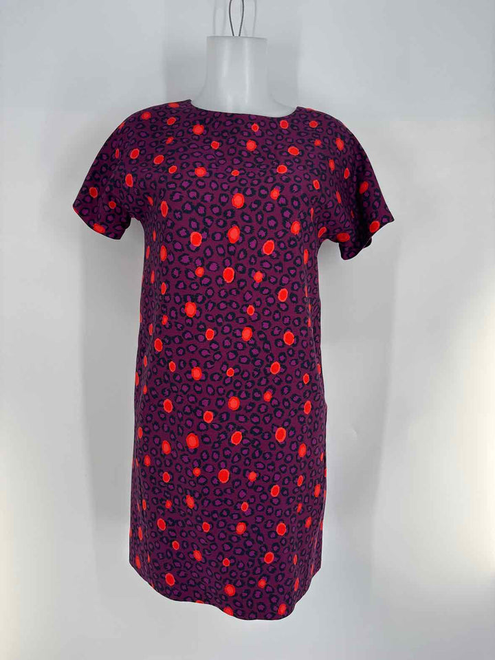 Size 2 LK BENNETT Purple Print Dress