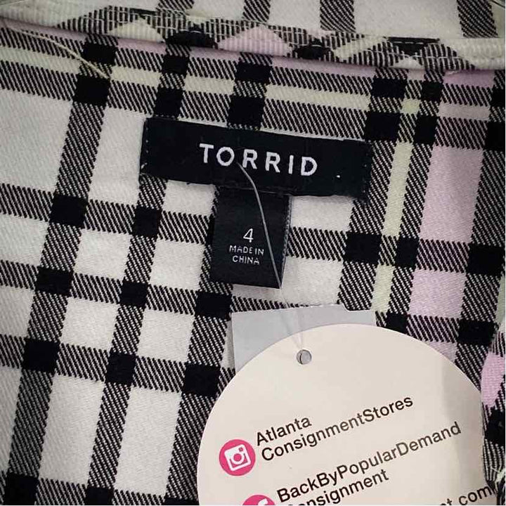 Size 4X Torrid Purple Print Coat