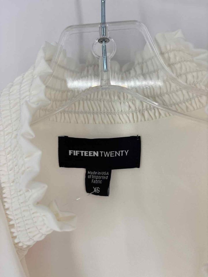 Size XS FIFTEEN TWENTY Cream Shirt