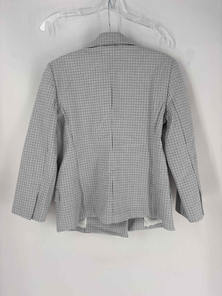 Size 6 THEORY White Print Blazer