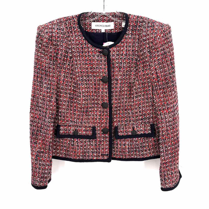 Size 16 VERONICA BEARD Multi-Color Tweed Jacket