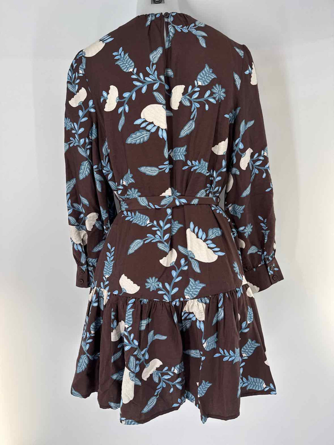 Size L LOFT Brown Print Dress