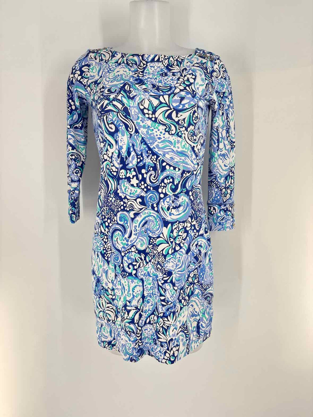 Size XS Lilly Pulitzer Blue Print Dress