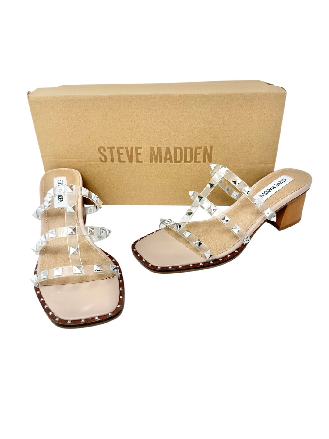 Shoe Size 6.5 Steve Madden Silver Sandals