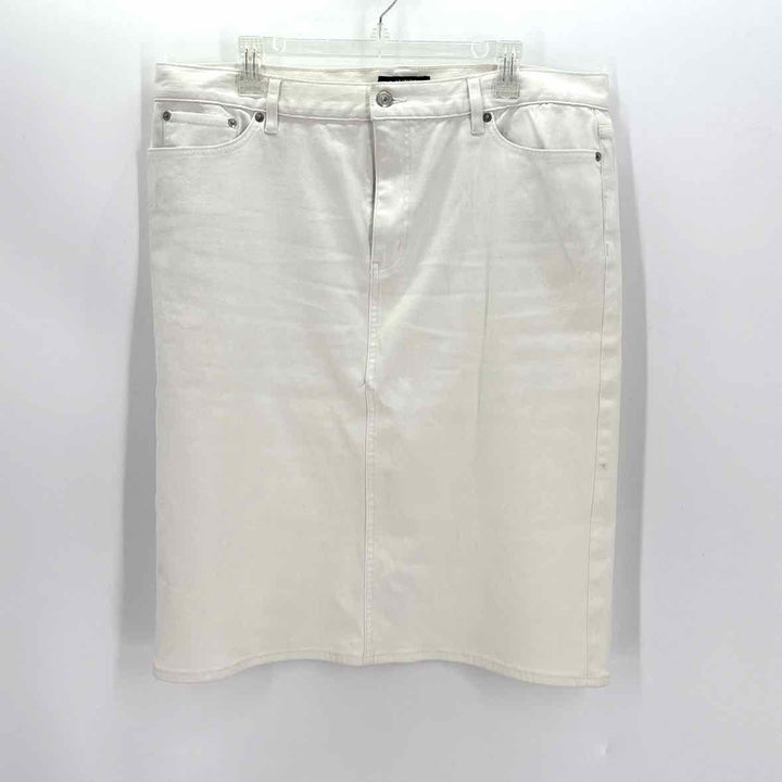 Size 16 RALPH LAUREN White Skirt
