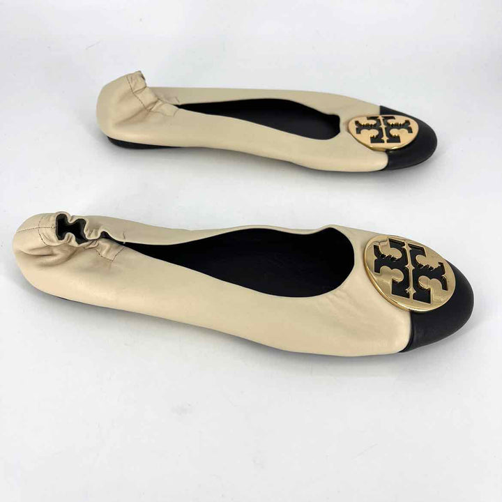 Shoe Size 9.5 Tory Burch Beige Flats