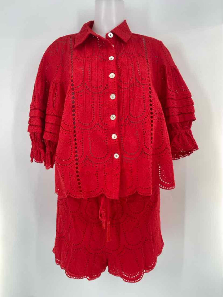 Size L/XL FARM RIO Red 2 PC Dress