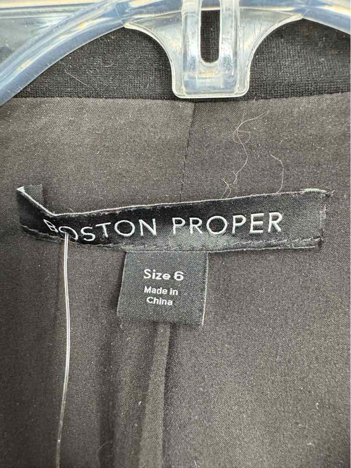 Size 6 BOSTON PROPER Black Blazer