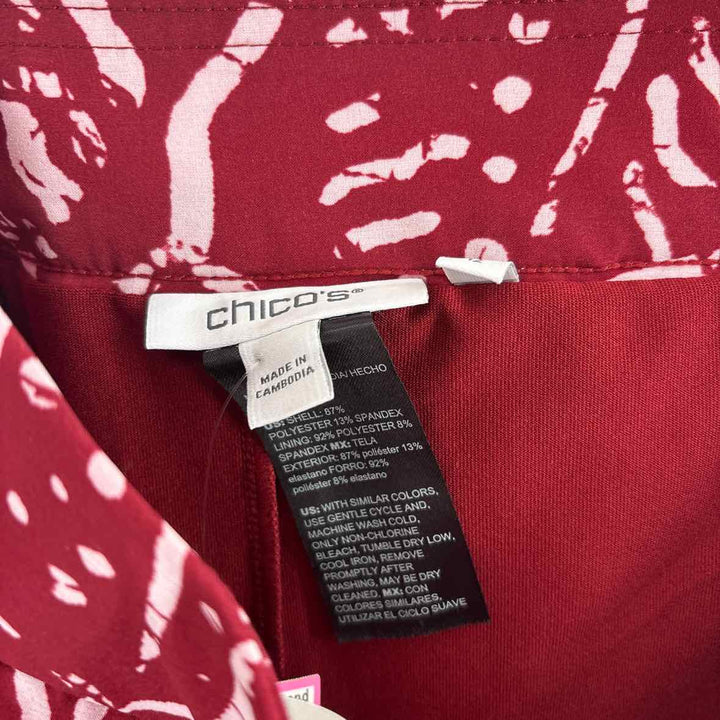 Size 12 Chico's Wine Skirt