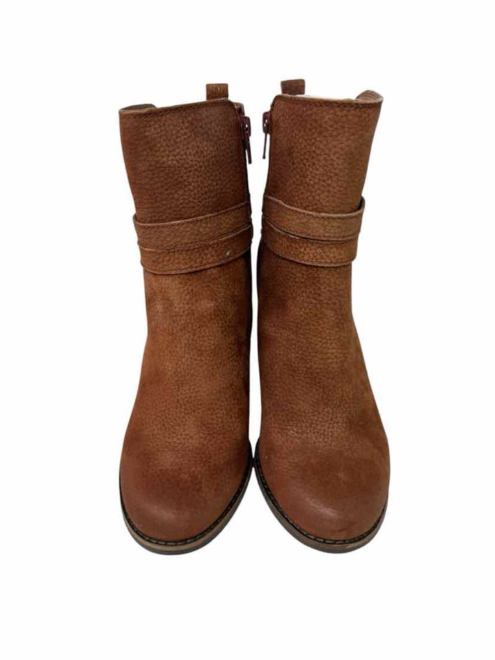 Shoe Size 8 LUCKY Brown Suede Boots