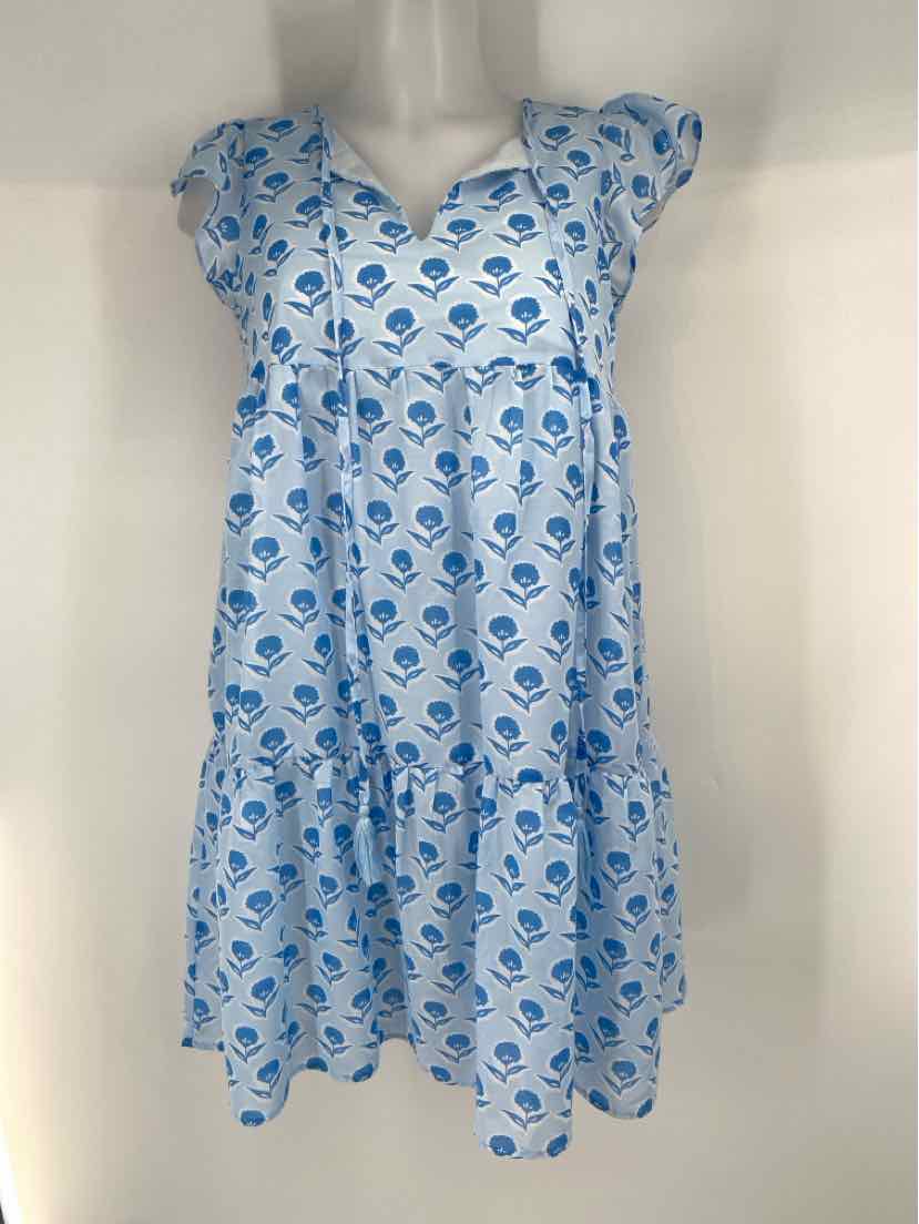Size S J MARIE Blue Print Dress