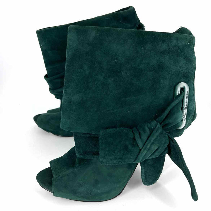 Shoe Size 10 RACHEL ROY Green Leather Boots