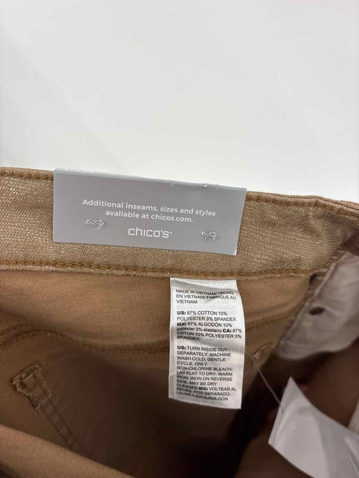 Size 10 Chico's Gold Pants
