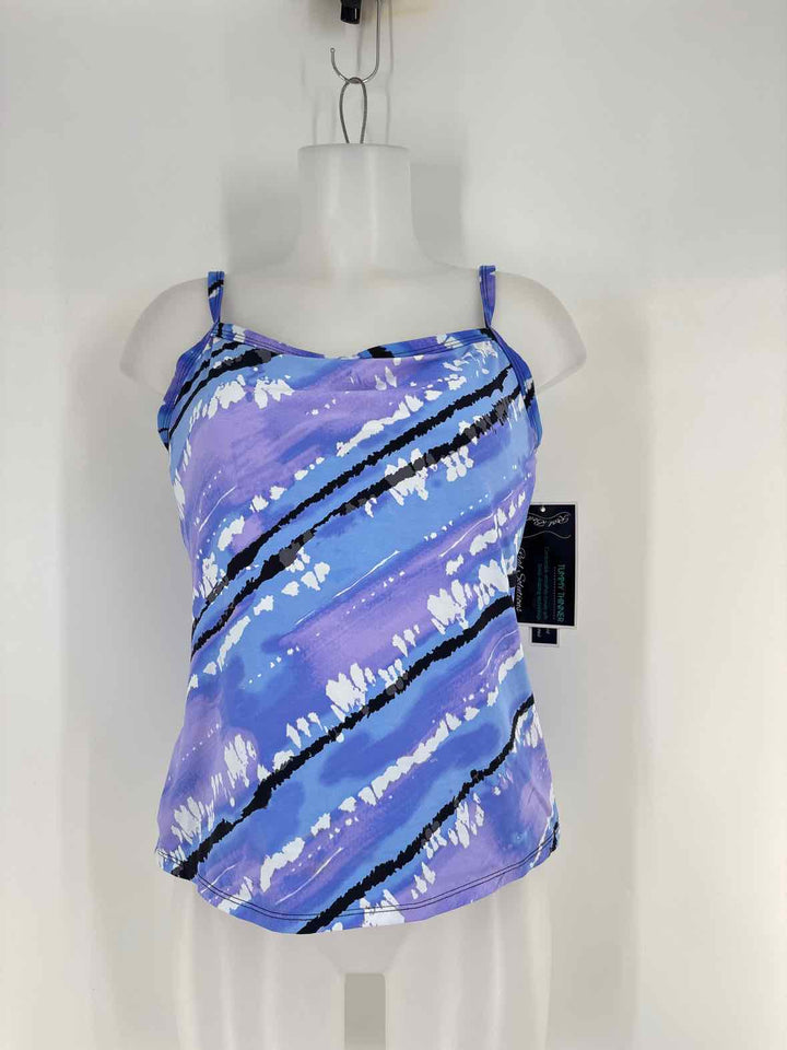 Size 12 Blue Print Swimsuit