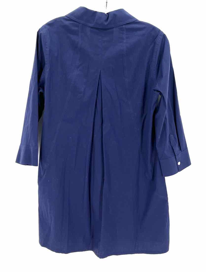 Size 6 FOXCROFT Navy Dress