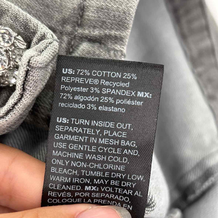 Size M White House Black Market Gray Denim Jacket