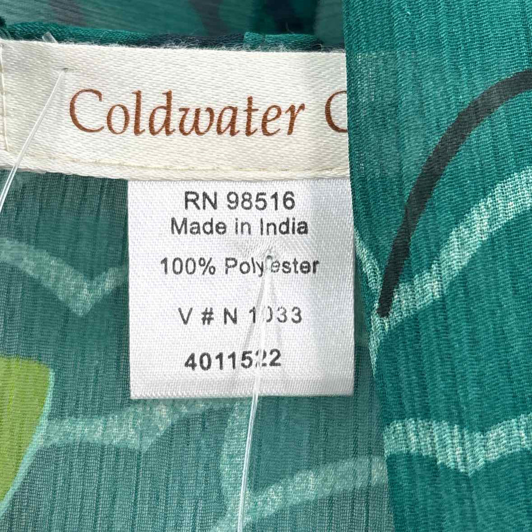 Size One Size Coldwater Creek Green Print Jacket