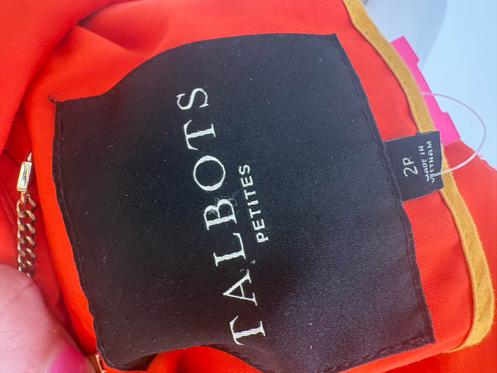 Size 2P Talbots Orange Jacket
