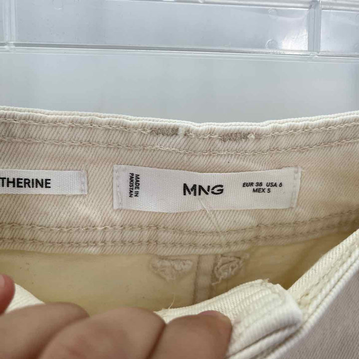 Size 6 MNG Ivory Pants