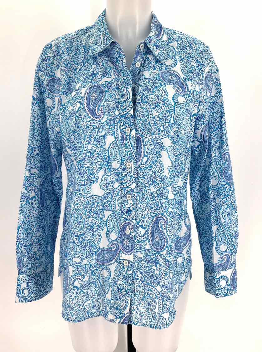 Size M Talbots Blue Shirt