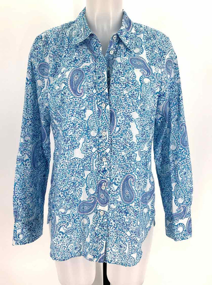 Size M Talbots Blue Shirt